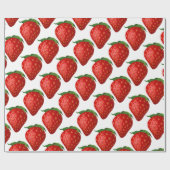 Erdbeere Geschenkpapier (Flach)
