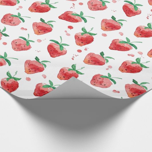 Erdbeere Geschenkpapier (Ecke)