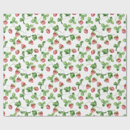 Erdbeere Geschenkpapier (Flach)