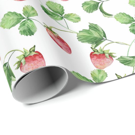 Erdbeere Geschenkpapier (Rolleneckpunkt)