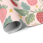 Erdbeere Geschenkpapier (Rolleneckpunkt)