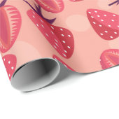 Erdbeere Geschenkpapier (Rolleneckpunkt)