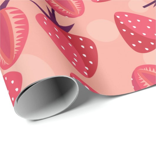 Erdbeere Geschenkpapier (Rolleneckpunkt)