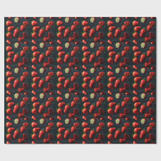 Erdbeere Geschenkpapier (Flach)