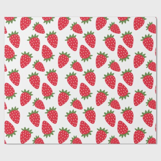 Erdbeere Geschenkpapier (Flach)