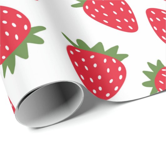 Erdbeere Geschenkpapier (Rolleneckpunkt)