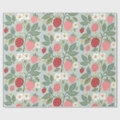 Erdbeere Geschenkpapier (Flach)
