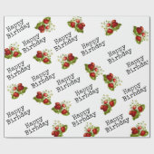 Erdbeere Geschenkpapier (Flach)