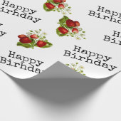 Erdbeere Geschenkpapier (Ecke)
