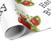Erdbeere Geschenkpapier (Rolleneckpunkt)