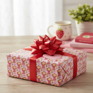 Erdbeere Geschenkpapier