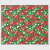 Erdbeere Geschenkpapier (Flach)