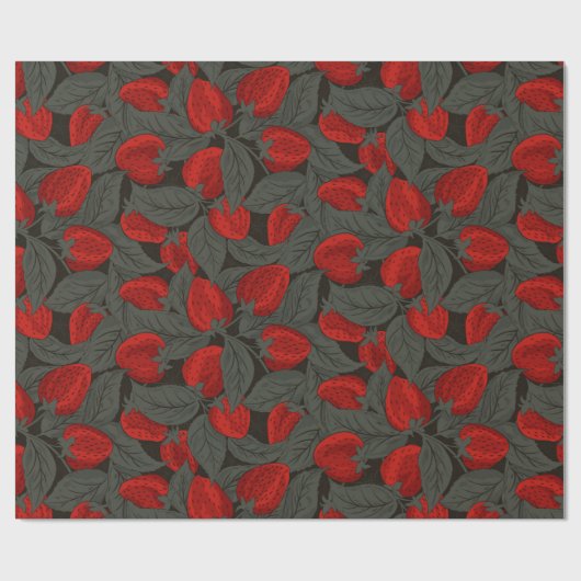 Erdbeere Geschenkpapier (Flach)