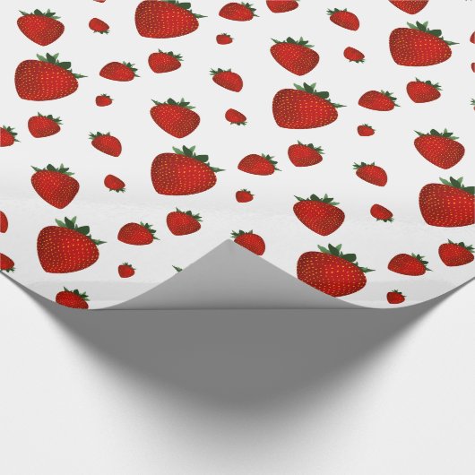 Erdbeere Geschenkpapier (Ecke)