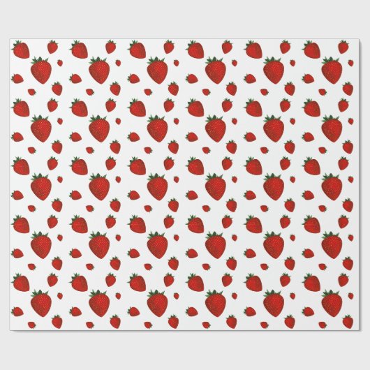 Erdbeere Geschenkpapier (Flach)