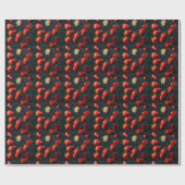 Erdbeere Geschenkpapier (Flach)