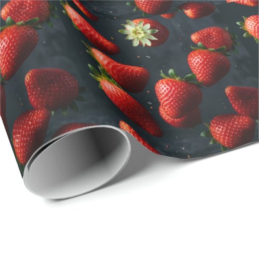 Erdbeere Geschenkpapier (Rolleneckpunkt)