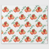 Erdbeere Geschenkpapier (Flach)