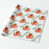 Erdbeere Geschenkpapier (Ungerollt)