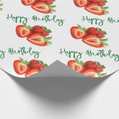 Erdbeere Geschenkpapier (Ecke)