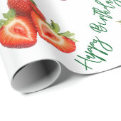 Erdbeere Geschenkpapier (Rolleneckpunkt)