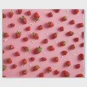 Erdbeere Geschenkpapier (Flach)