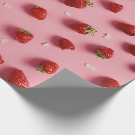 Erdbeere Geschenkpapier (Ecke)