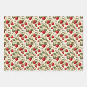 Erdbeere Geschenkpapier Set (Vorderseite 2)