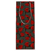 Erdbeere Geschenktüte Für Weinflaschen (Rückseite)