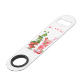 Erdbeere Getränke Obst Flasche Bar Key (Vorderseite Schrägansicht)