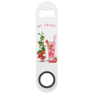 Erdbeere Getränke Obst Flasche Bar Key