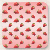 Erdbeere Getränkeuntersetzer (Vorderseite)