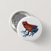 Erdbeere Giftdarmfrosch Button (Vorne & Hinten)