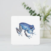 Erdbeere Giftdarmfrosch Feiertagskarte (Stehend Vorderseite)