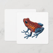 Erdbeere Giftdarmfrosch Feiertagskarte (Vorne/Hinten)