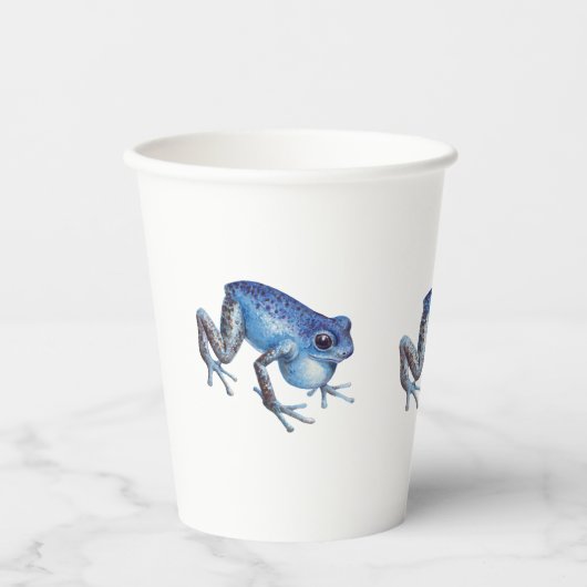 Erdbeere Giftdarmfrosch Pappbecher (Vorderseite)