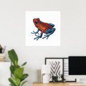 Erdbeere Giftdarmfrosch Poster (Heimbüro)