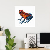 Erdbeere Giftdarmfrosch Poster (Heimbüro)