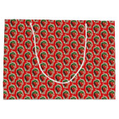 Erdbeere Große Geschenktüte (Rückseite)