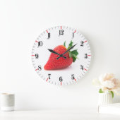 Erdbeere Große Wanduhr (Zuhause)