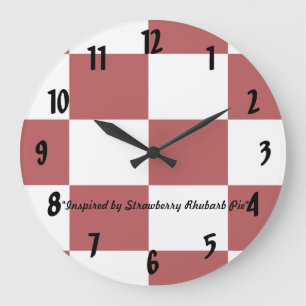 Erdbeere Große Wanduhr