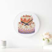 Erdbeere Große Wanduhr (Zuhause)