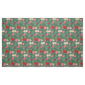 Erdbeere Grün Botanisch Stoff (Fat Quarter (45,7 x 55,9 cm))