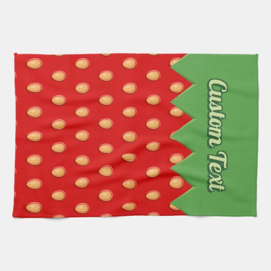 Erdbeere Grundmuster Handtuch (Horizontal)