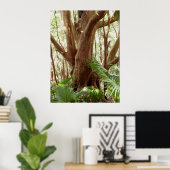 Erdbeere Guava Tree und Palmen Poster (Heimbüro)