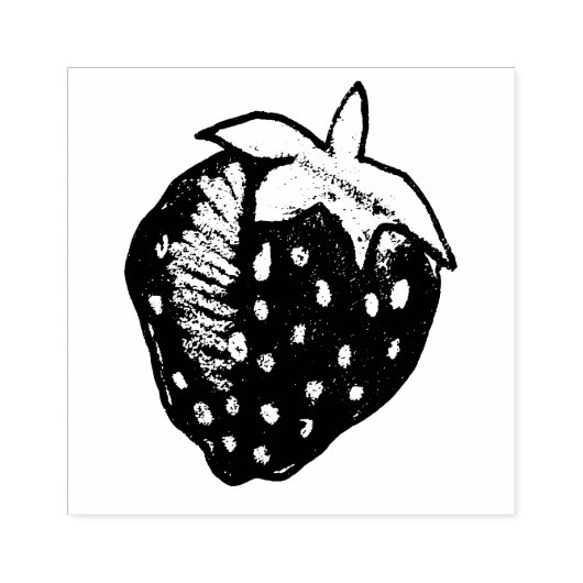 Erdbeere Gummistempel (Prägung)