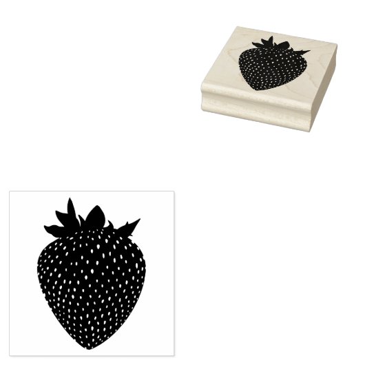 Erdbeere Gummistempel (Stempel)