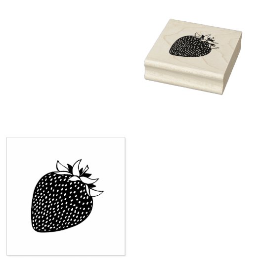 Erdbeere Gummistempel (Stempel)