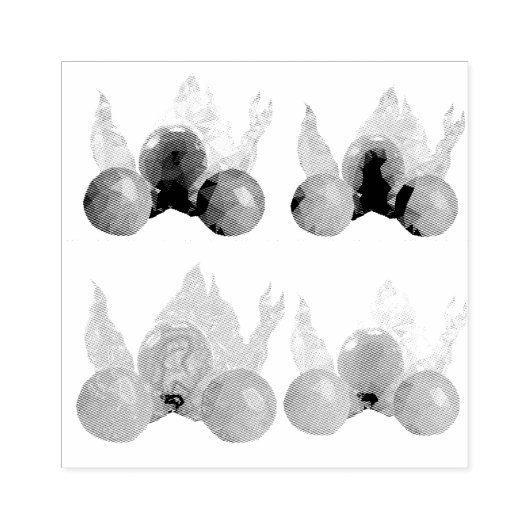 Erdbeere Gummistempel (Prägung)