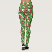 Erdbeere Hintergrund Muster Leggings (Rückseite)